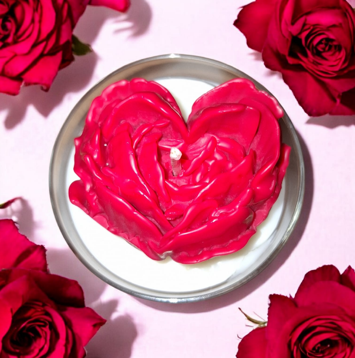 COEUR DE ROSE - Bougie senteur Rose