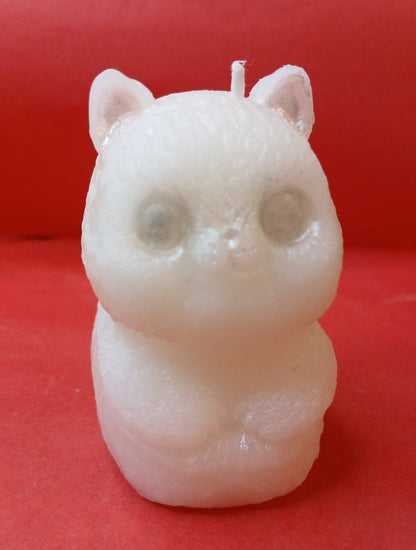 LOT X2 BOUGIE PETIT CHAT - sans parfum