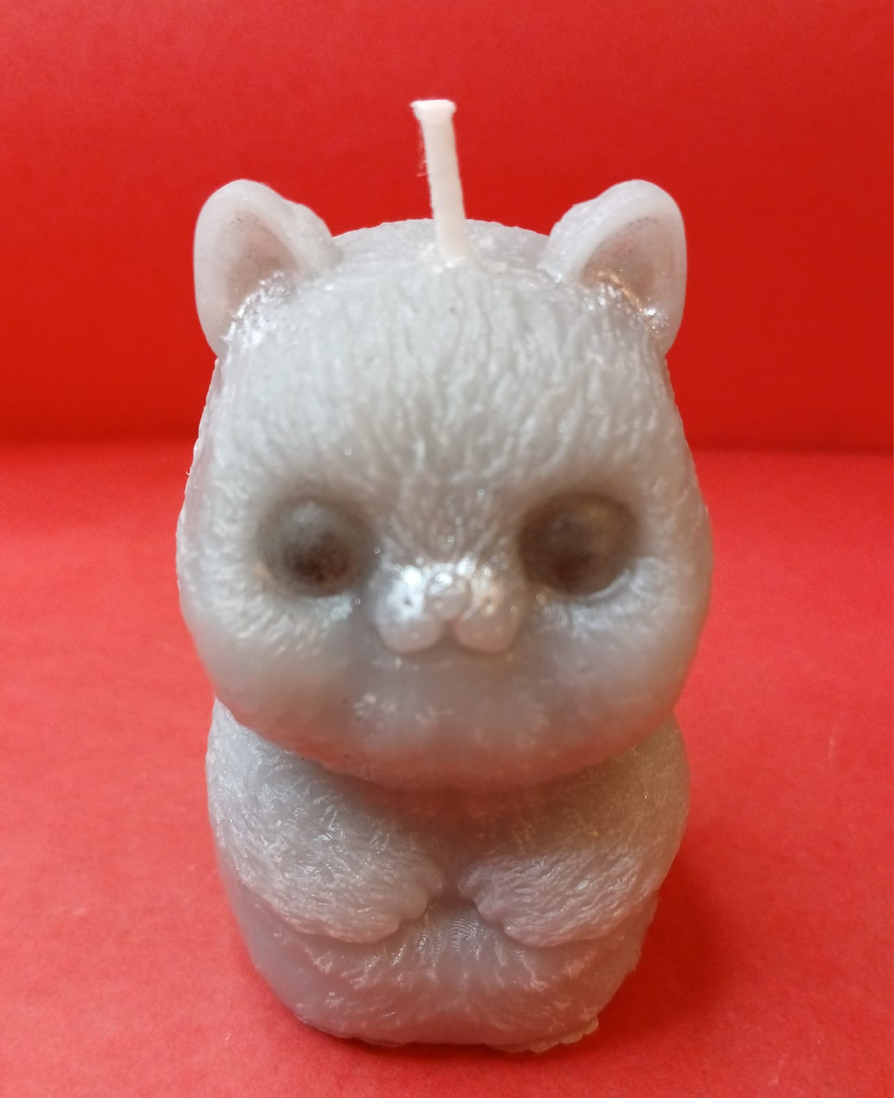 LOT X2 BOUGIE PETIT CHAT - sans parfum