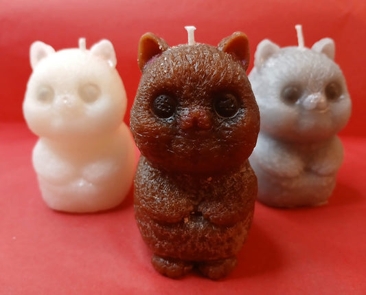 LOT X2 BOUGIE PETIT CHAT - sans parfum