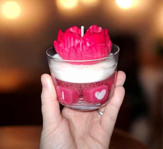 COEUR DE ROSE - Bougie senteur Rose