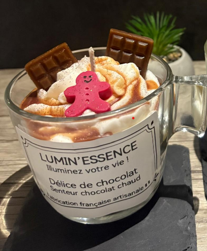 DELICE DE CHOCOLAT- Bougie senteur chocolat chaud