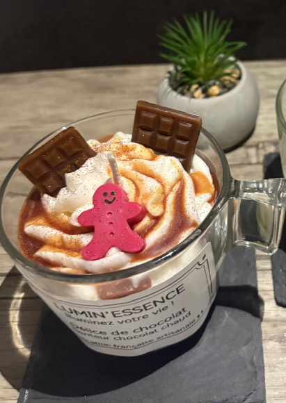 DELICE DE CHOCOLAT- Bougie senteur chocolat chaud