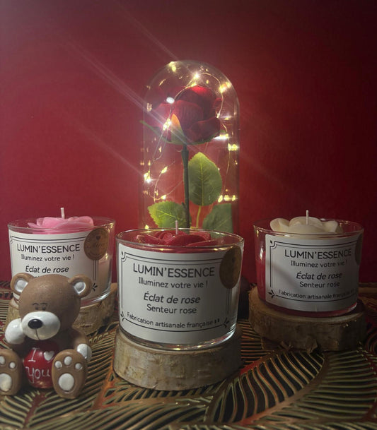 ECLAT DE ROSE - Bougie senteur Rose