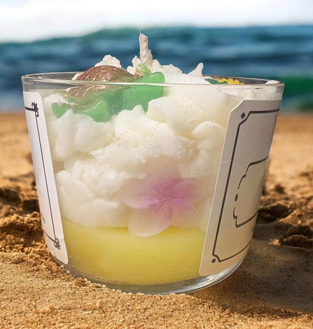 PLAGE D'ANANAS - Bougie senteur monoï ananas givré