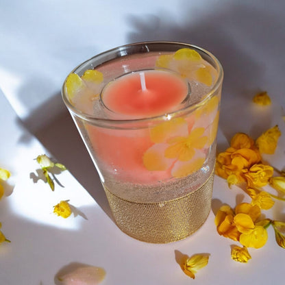 CRISTAL FLORAL - Bougie senteur lavande ou jasmin