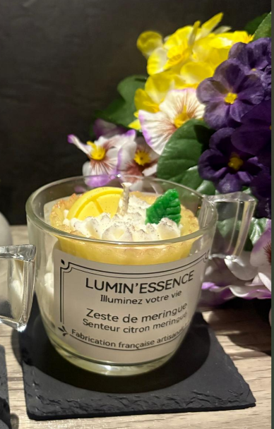 ZESTE DE MERINGUE- Bougie senteur citron meringuée