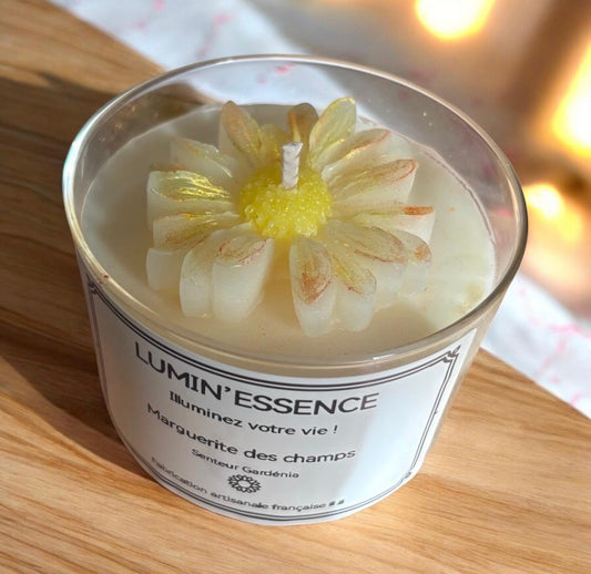 MARGUERITE DES CHAMPS - Bougie senteur gardénia, muguet ou Lilas